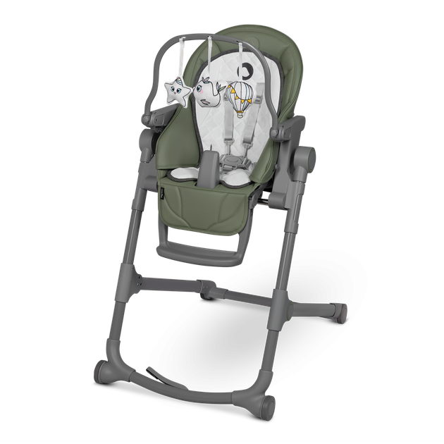 Стілець для годування Lionelo CORA PLUS GREEN OLIVE - зображення 2
