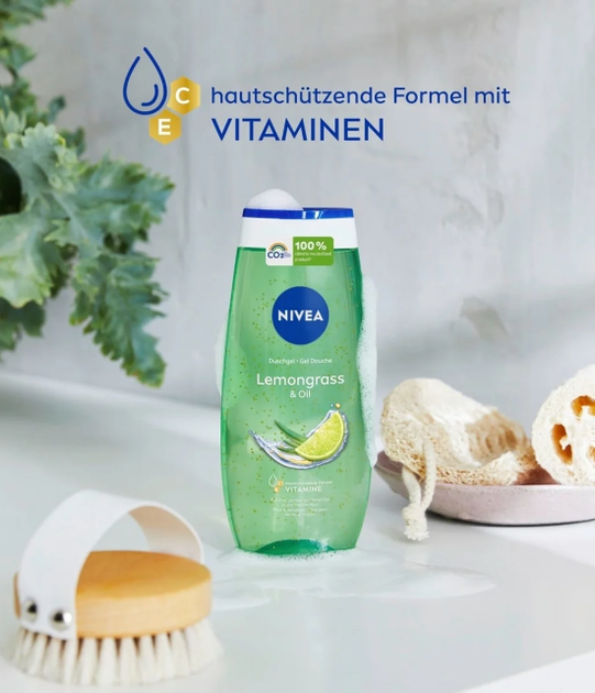 Гель для душу Nivea MEN 250 мл Lemongrass & Oil - зображення 4
