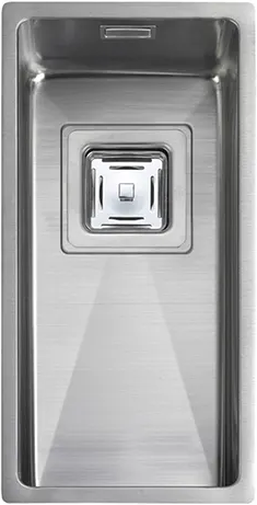 Кухонна мийка Fabiano Quadro 22 R10 (38x22) 1,20 мм 8216.401.0662 - Фото 1 Кухонна мийка Fabiano Quadro 22 R10 (38x22) 1,20 мм 8216.401.0662 - зображення 1