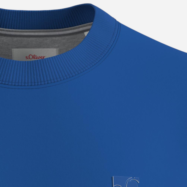 Bluza bez kaptura męska s.Oliver 10.3.16.14.140.2162239-5612 5XL Niebieska (4099976689155) - obraz 4