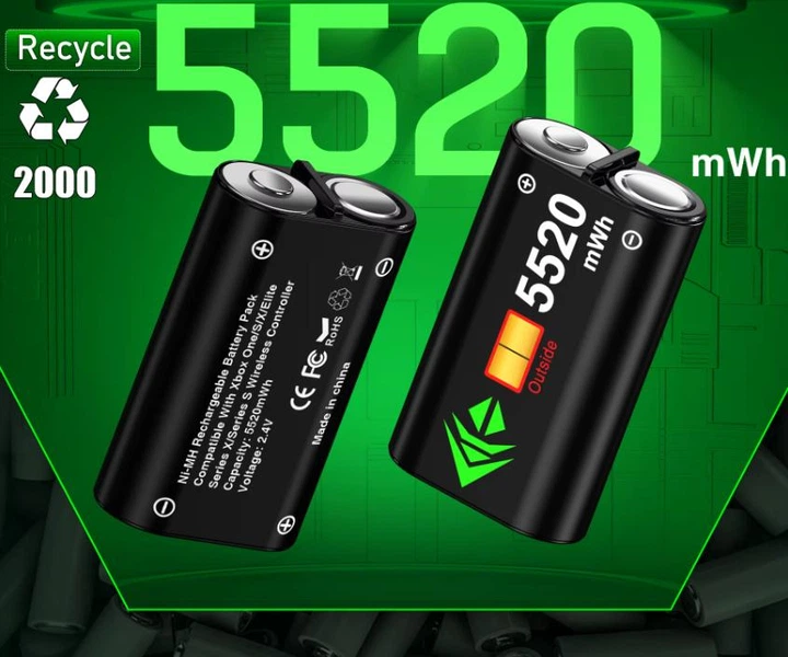 Док-станция BEBONCOOL Predator A101 для геймпадов Xbox Series X/S / One / Elite с батареями по 5520 mAh Белый - Фото 5 Док-станция BEBONCOOL Predator A101 для геймпадов Xbox Series X/S / One / Elite с батареями по 5520 mAh Белый - изображение 5