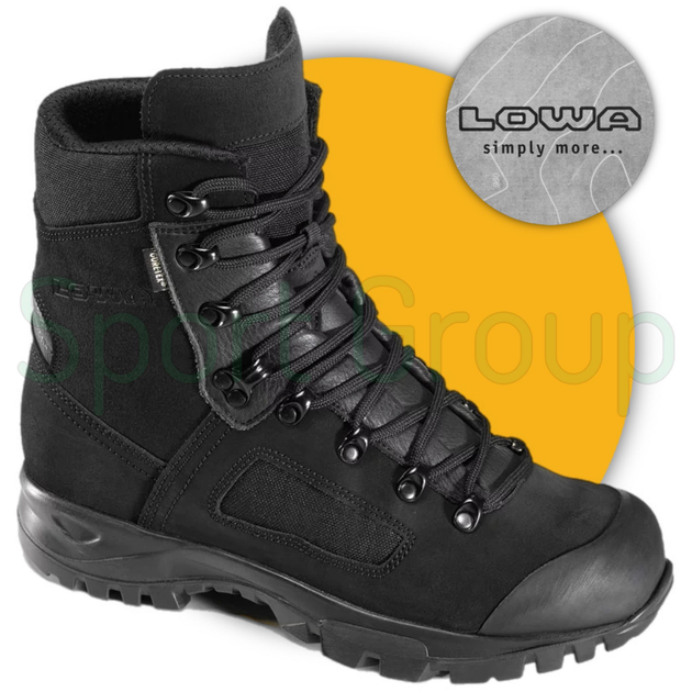 Зимові тактичні черевики Lowa Elite Mountain GTX Black (210890-999) чорний UK 8/EU 42 - зображення 1