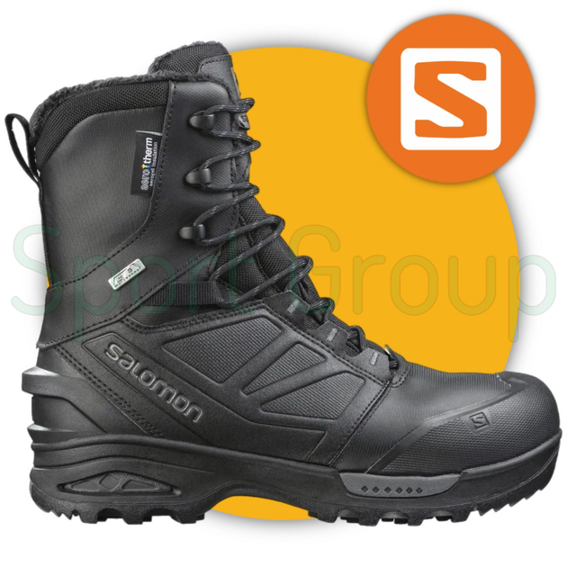 Ботинки тактические Salomon Toundra Forces CSWP (L40165000) Черный UK 7,5/EU 41,5 - изображение 1