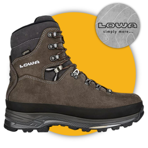 Зимові тактичні черевики Lowa Elbrus Superwarm GTX Slate (010666-0997) коричневий UK 6.5/EU 40 - зображення 1