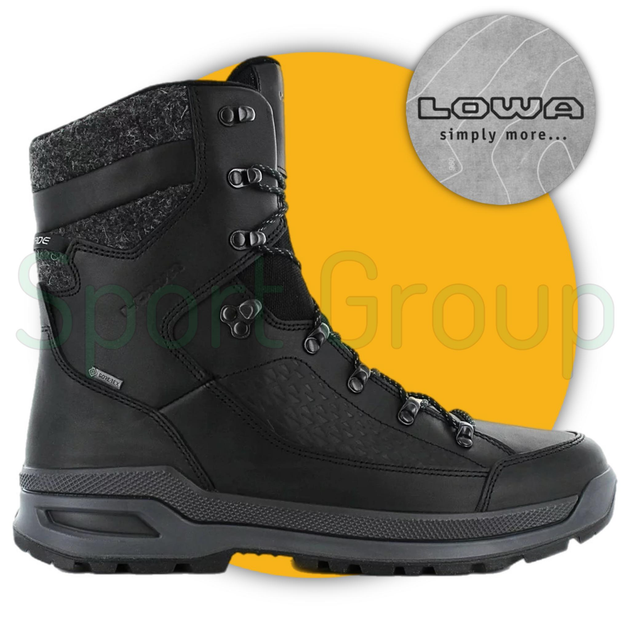 Зимові тактичні черевики Lowa Renegade EVO Ice GTX Black (410950-0999) чорний UK 10/EU 44.5 - зображення 1