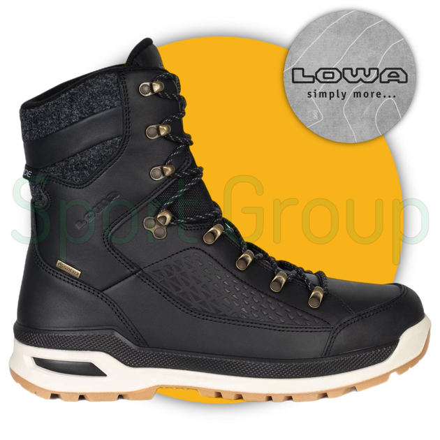 Зимові тактичні черевики Lowa Renegade EVO Ice GTX Black/Honey (410950-9963) чорний UK 14/EU 49.5 - зображення 1