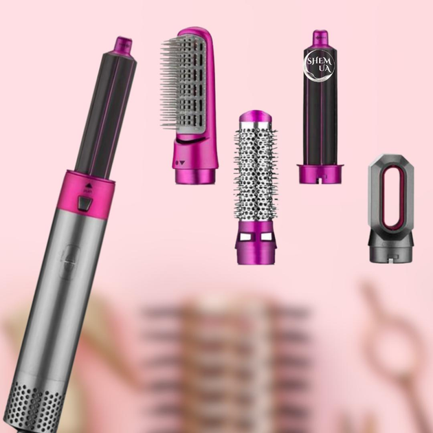 Стайлер фен-щетка Hot AIR Styler 1000 Вт с насадками для укладки и сушки волос MD-931 - изображение 4