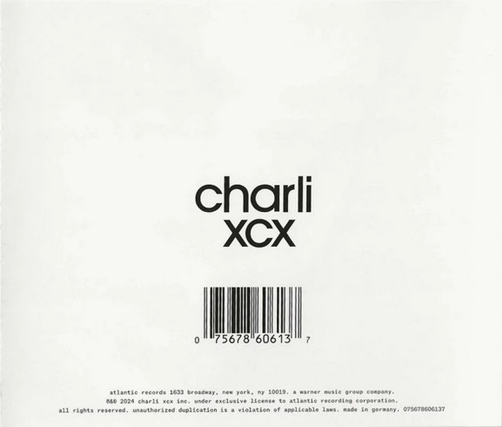Музыкальный CD диск Charli Xcx - Brat and It's the Same but There's Three More Songs So It's Not фирменный - изображение 2
