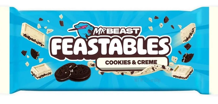 Білий шоколад Feastables Mr Beast Cookies Creme White Chocolate