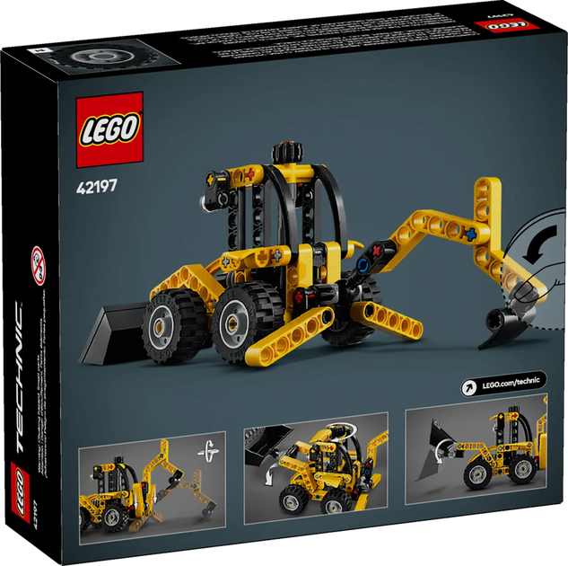 Zestaw klocków LEGO Technic Koparko-ładowarka 104 elementy (42197) - obraz 1