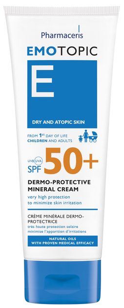 Крем захисний Pharmaceris Emotopic 100% мінеральних фільтрів Spf 50 з першого дня життя 75 мл (5900717169081) - зображення 1