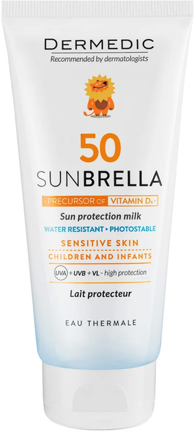 Mleczko przeciwsłoneczne Dermedic Sunbrella dla dzieci Spf 50 100 ml (5901643170592) - obraz 1