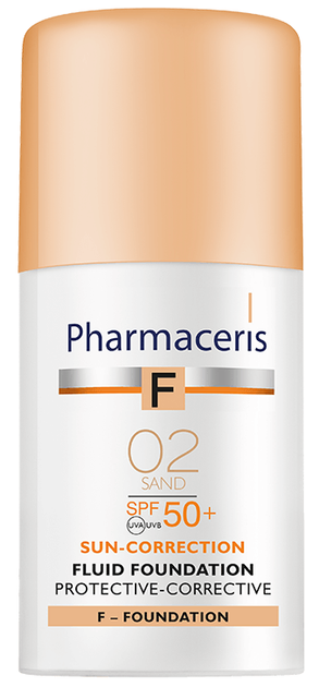 Тональний флюїд Pharmaceris F коригувальний захисний Spf 50 02 Sand 30 мл (5900717154216) - зображення 1