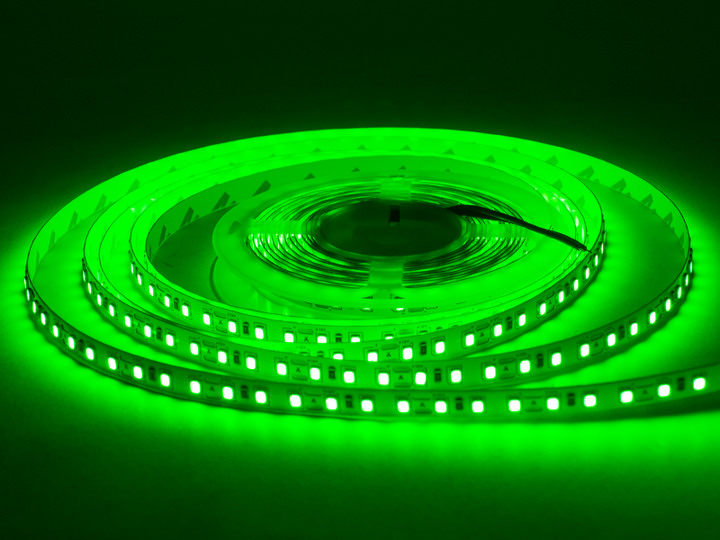 Світлодіодна стрічка 1 м MTK SMD3528 120 LED 12В 9.6Вт IP20 зелений (MTK-600GSMD3528-12) - зображення 2