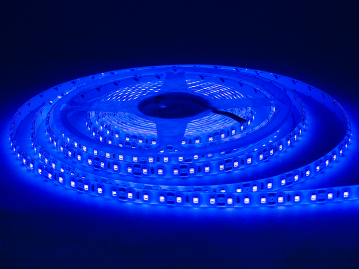 Світлодіодна стрічка 1 м MTK SMD3528 120 LED 12В 9.6Вт IP65 синій (MTK-600B-F-SMD3528-12) - Фото 2 Світлодіодна стрічка 1 м MTK SMD3528 120 LED 12В 9.6Вт IP65 синій (MTK-600B-F-SMD3528-12) - зображення 2