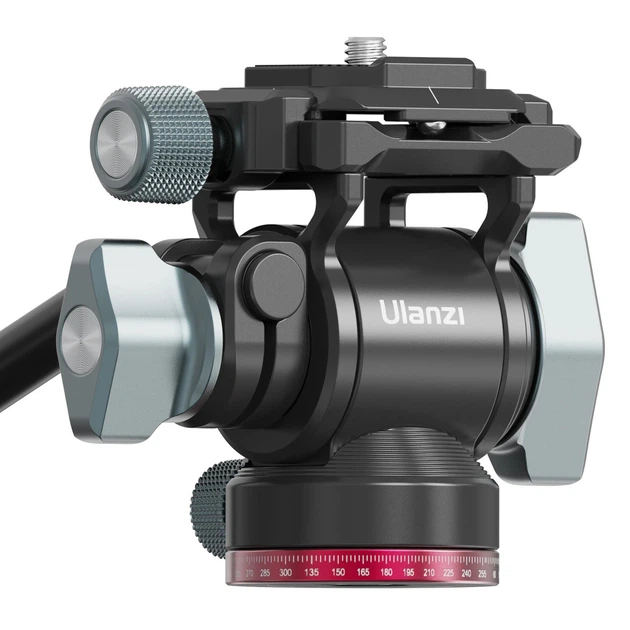 Штативна головка гідравлічна 360° 10 кг Ulanzi U-190 Miniстороння - Фото 2 Штативна головка гідравлічна 360° 10 кг Ulanzi U-190 Miniстороння - зображення 2