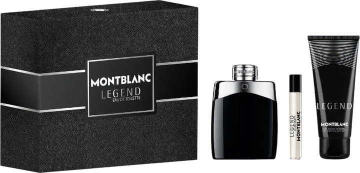 Zestaw męski Montblanc Legend Woda toaletowa 100 ml + Woda toaletowa 7.5 ml + Żel pod prysznic 100 ml (3386460130349) - obraz 1