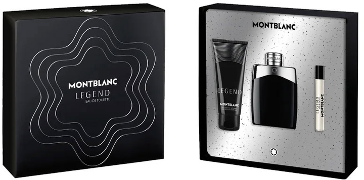 Zestaw męski Montblanc Legend Woda toaletowa 100 ml + Woda toaletowa 7.5 ml + Żel pod prysznic 100 ml (3386460132213) - obraz 1