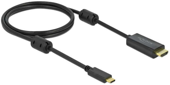 Кабель Delock USB Type-C – HDMI 4K 60Hz 1 м Black (4043619859696) - зображення 2