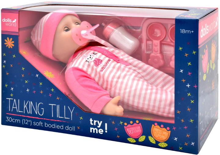 Інтерактивна розмовляюча лялька Dolls World Tilly висота 30 см (5018621781029) - зображення 1