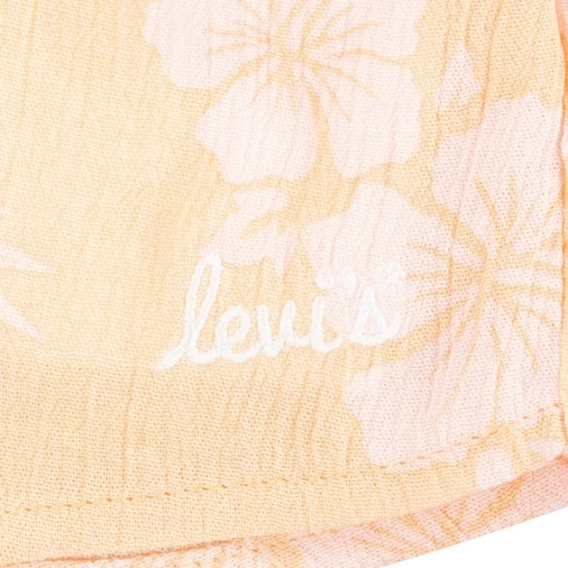 Детский летний комплект (блузка + шорты) для девочки Levi's 632091534 122 см Оранжевый (1159821414) - Фото 3 Детский летний комплект (блузка + шорты) для девочки Levi's 632091534 122 см Оранжевый (1159821414) - изображение 3