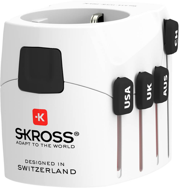 Мережевий зарядний пристрій Skross Pro World White (1103180) - зображення 3