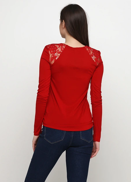 Лонгслив H&M XS червоний 6140996 - Фото 2 Лонгслив H&M XS червоний 6140996 - зображення 2