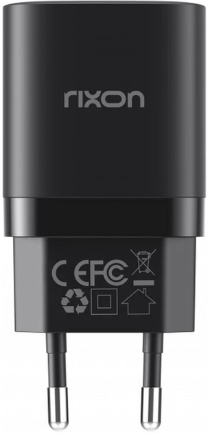 Ładowarka sieciowa Rixon RX30B 30W USB-C USB-A Black (8594221080153) - obraz 3