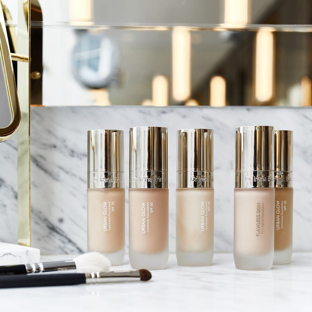Тональна основа Dr Irena Eris Urban Glow SPF 30 020C Rose beige 30 мл (5900717567443) - зображення 4