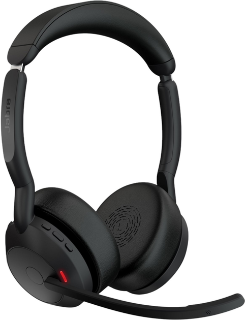 Słuchawki Jabra Evolve2 55 Link390a MS Stereo with Charging Stand Black (25599-999-989) - obraz 1