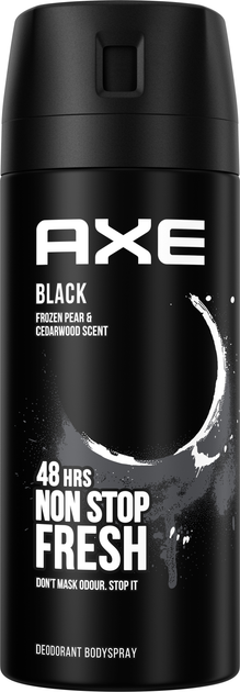 Dezodorant w sprayu dla mężczyzn Axe Black 150 ml (8710447484265/8712561614122) - obraz 1