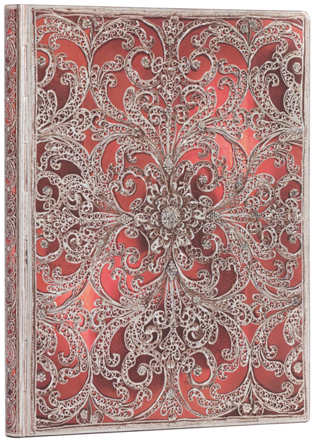 Notatnik Paperblanks Silver Filigree Pomegranate 18x23 cm 176 stron w linie (9781439794012) - obraz 2