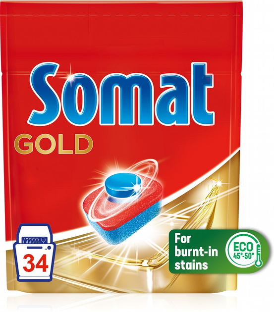 Tabletki do mycia naczyń w zmywarce Somat Gold 34 szt (9000101577105) - obraz 2