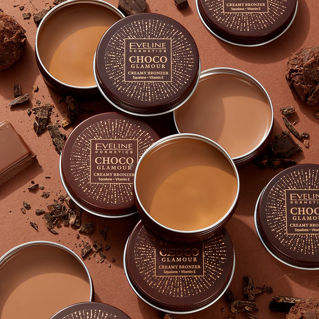 Бронзер для обличчя Eveline Choco Glamour 01 20 г (5903416058915) - зображення 7