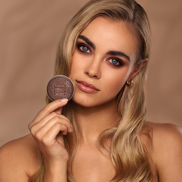 Бронзер для обличчя Eveline Choco Glamour 01 20 г (5903416058915) - зображення 8