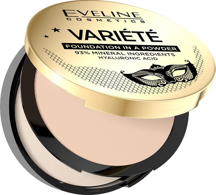 Puder do twarzy Eveline Variete Foundation in a Powder w kompakcie No. 02 Natural 8 g (5901761940688) - obraz 1