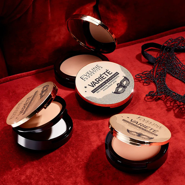 Компактна пудра для обличчя Eveline Variete Foundation in a Powder No. 02 Natural 8 г (5901761940688) - зображення 6