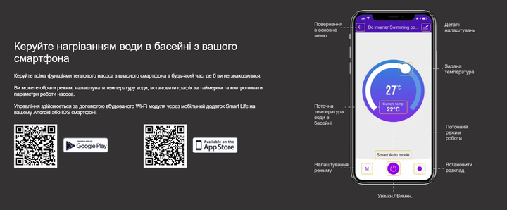 Тепловий насос для басейну Aquaviva Model 6 ON/OFF (6.3 кВт) - зображення 7