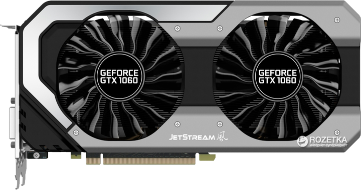 Видеокарта Palit PCI-Ex GeForce GTX 1060 Super Jetstream 6GB GDDR5 ...