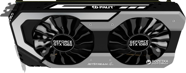 Видеокарта Palit PCI-Ex GeForce GTX 1060 Super Jetstream 6GB