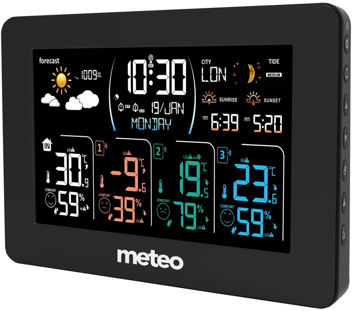 Stacja pogodowa Meteo SP108 Black (05SP108) - obraz 1