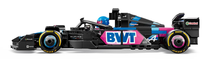 Zestaw klocków LEGO Speed Champions Bolid F1 BWT Alpine Team A524 258 elementów (77248) - obraz 4
