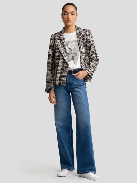 Koszulka damska bawełniana Big Star Rrosada 100 L Biała (5900714831974) - obraz 4