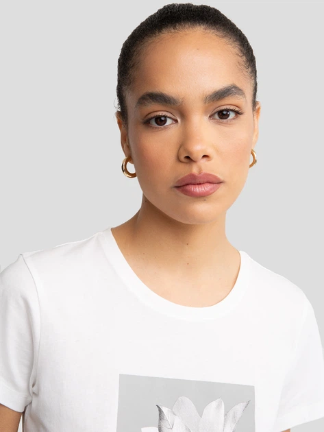 Koszulka damska bawełniana Big Star Rrosada 100 L Biała (5900714831974) - obraz 5