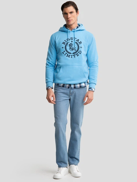 Сорочка бавовняна чоловіча Big Star Wermin 401 2XL Голуба (5900714832452) - зображення 4