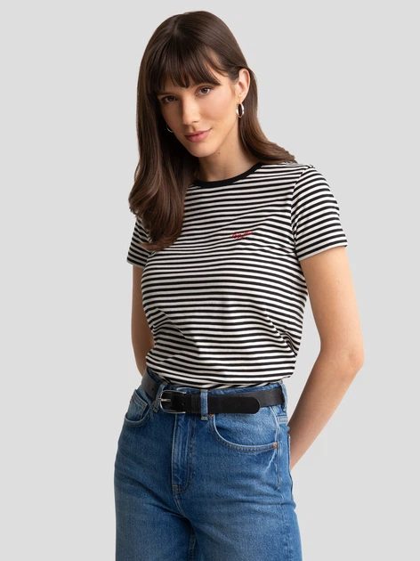 Koszulka damska bawełniana Big Star Zenaida 906 S Czarna (5900714832070) - obraz 4