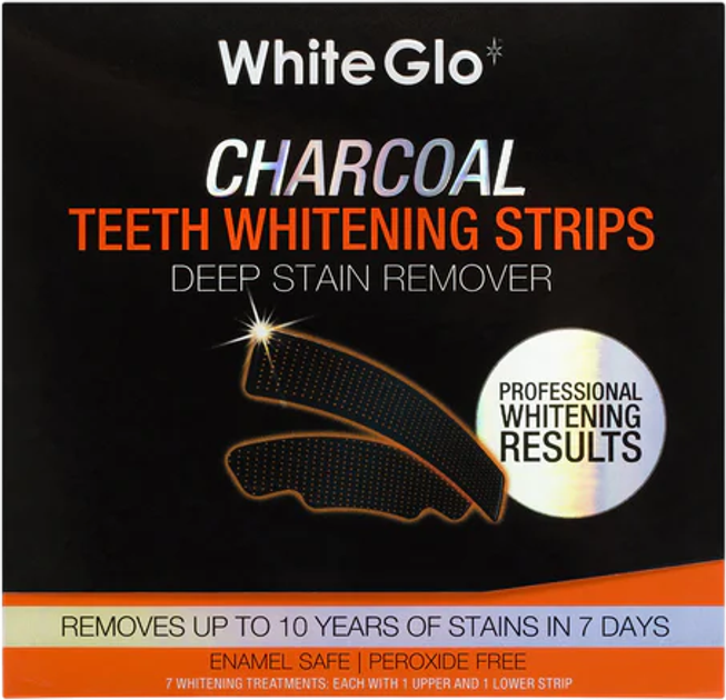 Paski wybielające White Glo Charcoal 7 szt (9319871001223) - obraz 1