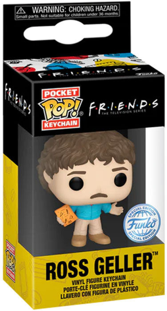 Brelok do kluczy Funko Pocket POP Friends Ross Geller Exclusive (889698591928) - obraz 1