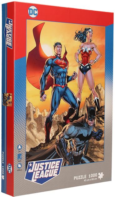 Пазл Sd Toys DC Comics Justice League 45 x 66 см 1000 деталей (8435450241086) - зображення 1