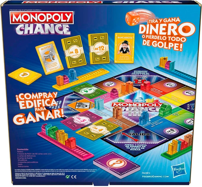 Gra planszowa Hasbro Monopoly Chance (edycja hiszpańska) (5010996170651) - obraz 5